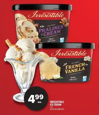 Metro Irresistible ice cream offer