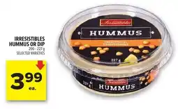 Metro Irresistibles hummus or dip offer