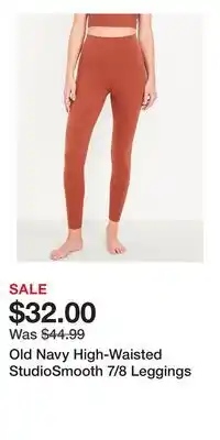 Old Navy Old Navy High-Waisted StudioSmooth 7/8 Leggings offer