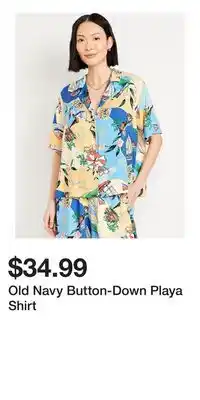 Old Navy Old Navy Button-Down Playa Shirt offer