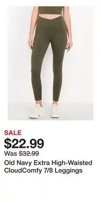 Old Navy Old Navy Extra High-Waisted CloudComfy 7/8 Leggings offer