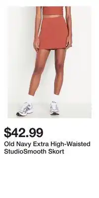 Old Navy Old Navy Extra High-Waisted StudioSmooth Skort offer