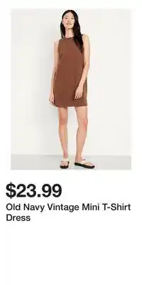 Old Navy Old Navy Vintage Mini T-Shirt Dress offer