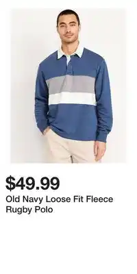 Old Navy Old Navy Loose Fit Fleece Rugby Polo offer