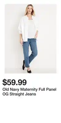 Old Navy Old Navy Maternity Full Panel OG Straight Jeans offer