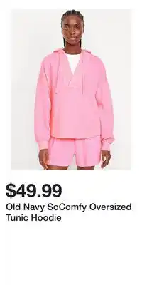 Old Navy Old Navy SoComfy Oversized Tunic Hoodie offer