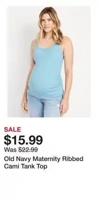 Old Navy Old Navy Maternity Ribbed Cami Tank Top offer