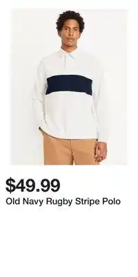 Old Navy Old Navy Rugby Stripe Polo offer