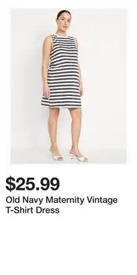 Old Navy Old Navy Maternity Vintage T-Shirt Dress offer