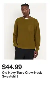 Old Navy Old Navy Terry Crew-Neck Sweatshirt offer