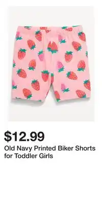 Old Navy Old Navy Printed Biker Shorts for Toddler Girls offer