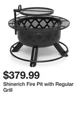 Newegg Shinerich Fire Pit with Regular Grill offer