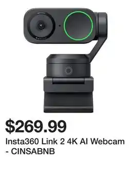 Newegg Insta360 Link 2 4K AI Webcam - CINSABNB offer