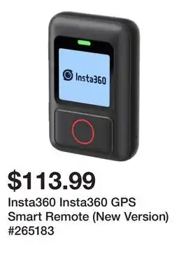 Newegg Insta360 Insta360 GPS Smart Remote (New Version) #265183 offer