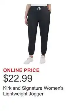 Costco Kirkland Signature Women's Lightweight Jogger offer