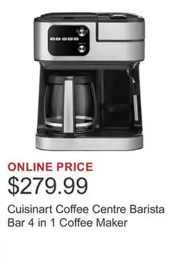 Costco Cuisinart Coffee Centre Barista Bar 4 in 1 Coffee Maker offer