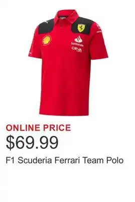 Costco F1 Scuderia Ferrari Team Polo offer