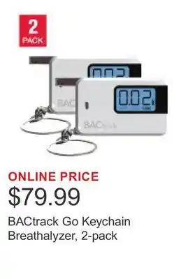 Costco BACtrack Go Keychain Breathalyzer, 2-pack offer