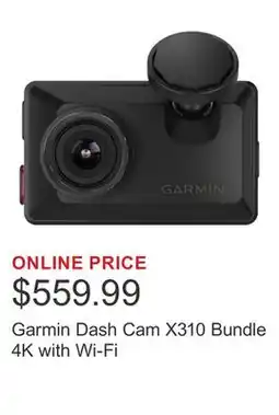 Costco Garmin Dash Cam X310 Bundle 4K with Wi-Fi offer