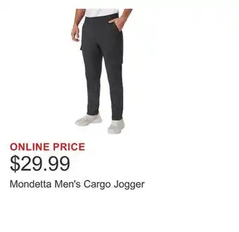 Costco Mondetta Men's Cargo Jogger offer