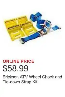 Costco Erickson ATV Wheel Chock and Tie-down Strap Kit offer