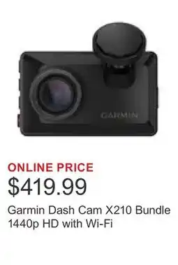 Costco Garmin Dash Cam X210 Bundle 1440p HD with Wi-Fi offer