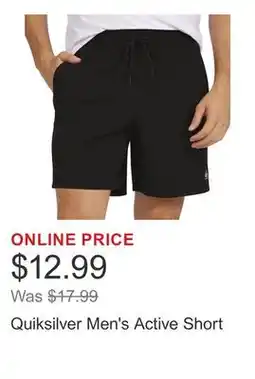 Costco Quiksilver Men's Active Short offer