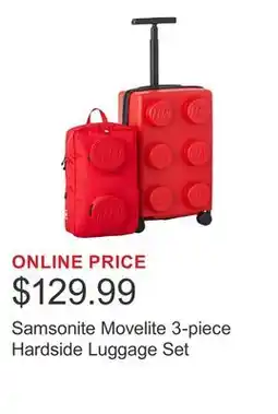 Costco Samsonite Movelite 3-piece Hardside Luggage Set offer