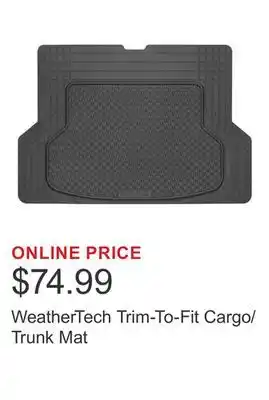 Costco WeatherTech Trim-To-Fit Cargo/Trunk Mat offer