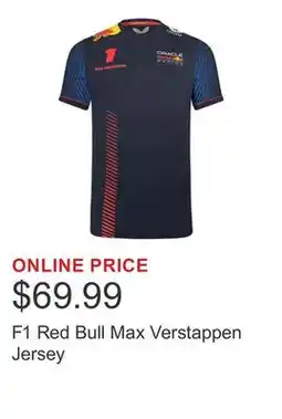 Costco F1 Red Bull Max Verstappen Jersey offer