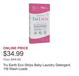 Costco Tru Earth Eco-Strips Baby Laundry Detergent, 116 Wash Loads offer