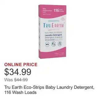 Costco Tru Earth Eco-Strips Baby Laundry Detergent, 116 Wash Loads offer