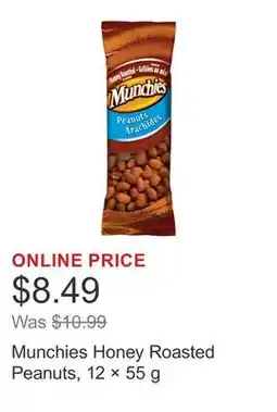 Costco Munchies Honey Roasted Peanuts, 12 × 55 g offer