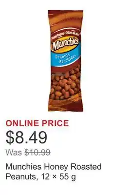 Costco Munchies Honey Roasted Peanuts, 12 × 55 g offer