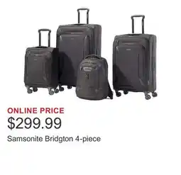 Costco Samsonite Bridgton 4-piece offer