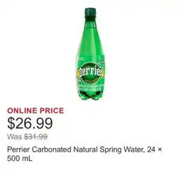 Costco Perrier Carbonated Natural Spring Water, 24 × 500 mL offer