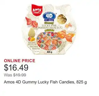 Costco Amos 4D Gummy Lucky Fish Candies, 825 g offer