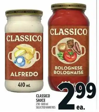 Metro Classico sauce offer