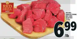 Metro Red grill boneless stewing beef cubes value pack offer