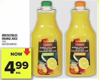 Metro Irresistibles orange juice offer