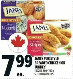 Metro Janes pub style breaded chicken or turkey offer