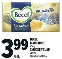 Metro Becel margarine and smucker's jam offer