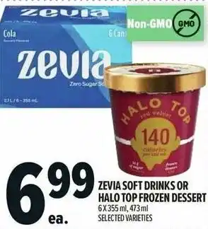 Metro Zevia soft drinks or halo top frozen dessert offer