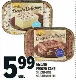 Metro Mccain frozen cake offer