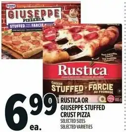 Metro Rustica or giuseppe stuffed crust pizza offer