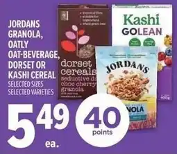 Metro Jordans granola and oatly oat-beverage dorset or kashi cereal offer