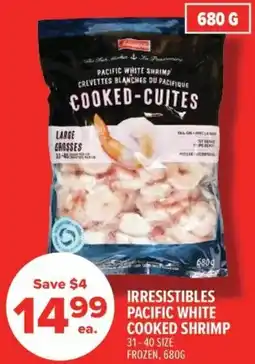 Metro Irresistibles pacific white cooked shrimp offer