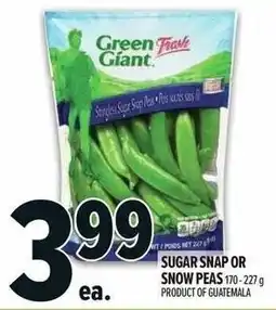 Metro Sugar snap or snow peas offer