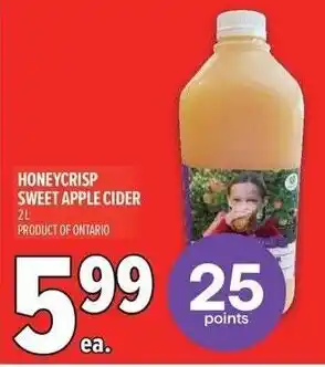 Metro Honeycrisp sweet apple cider offer