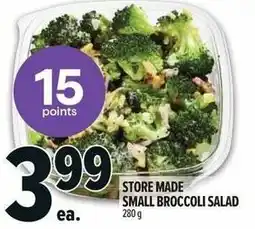 Metro Store made small broccoli salad offer